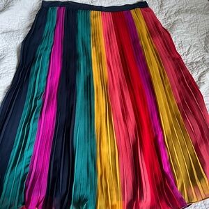 J.Crew midi rainbow skirt, size 10, NWT